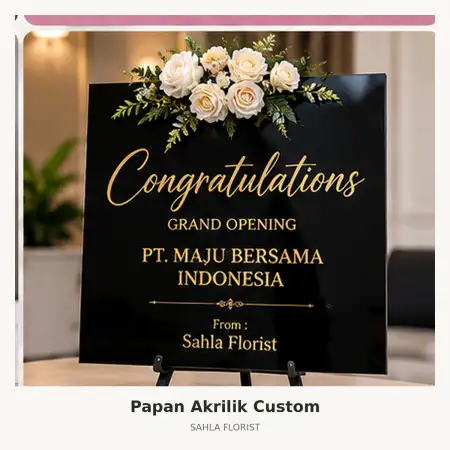 Papan Bunga Akrilik Legenda Wisata